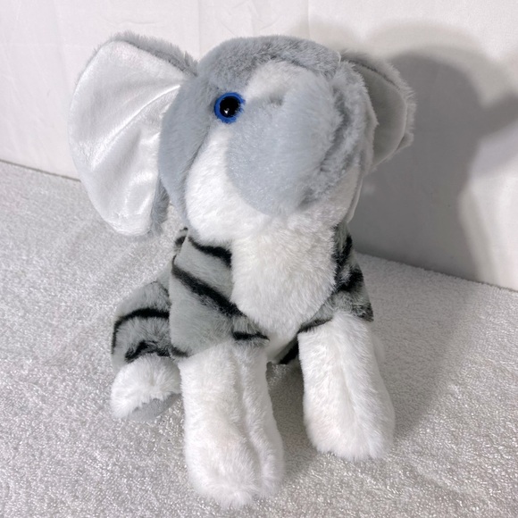 Mashmals Grey White Ellie Cat Elephant Cat Hybrid Plush Toy Stuffed Animal - Picture 2 of 10